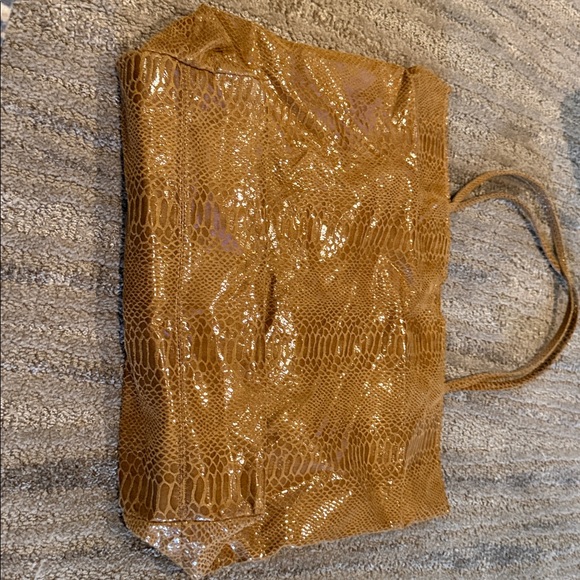 Carlos Falchi Vegan Python Tote Bag - Picture 5 of 6